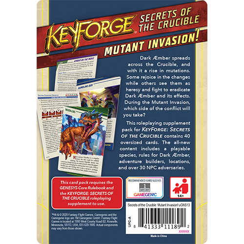 Genesys RPG: Secrets of the Crucible - Mutant Invasion