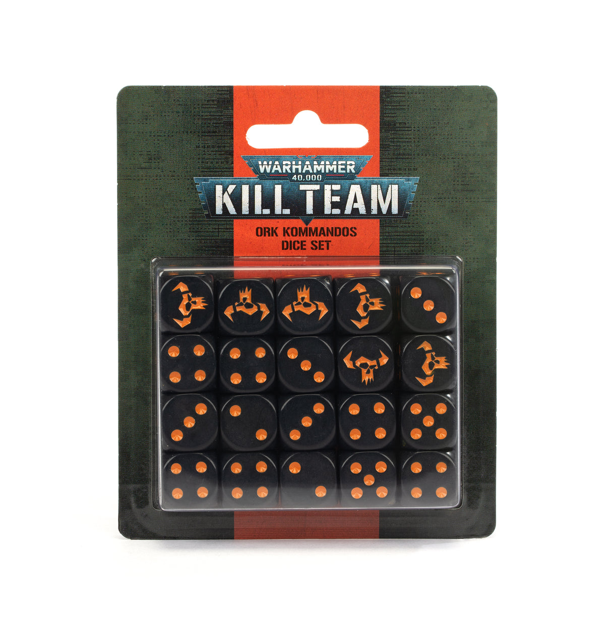 Warhammer 40,000: Kill Team - Ork Kommandos Dice Set