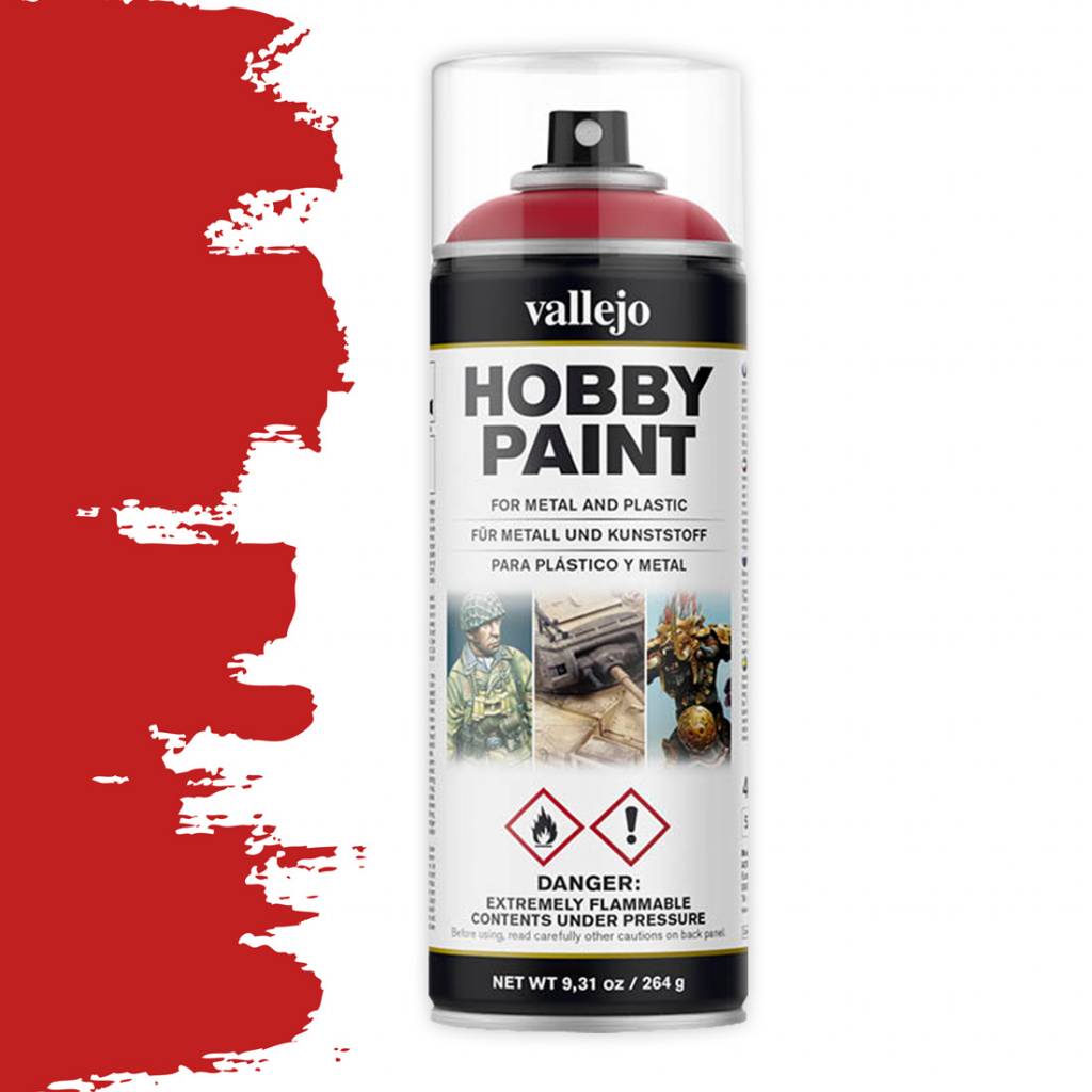 Vallejo Fantasy Color Primer: Bloody Red (400ml)