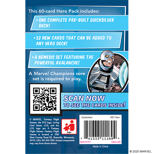 Marvel Champions LCG: Quicksilver Hero Pack