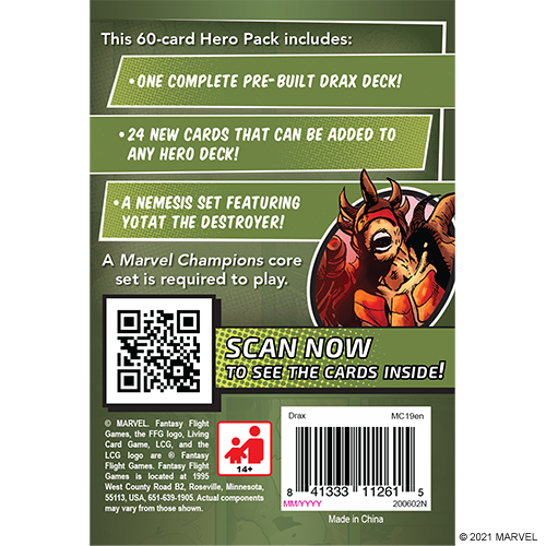 Marvel Champions LCG: Drax Hero Pack