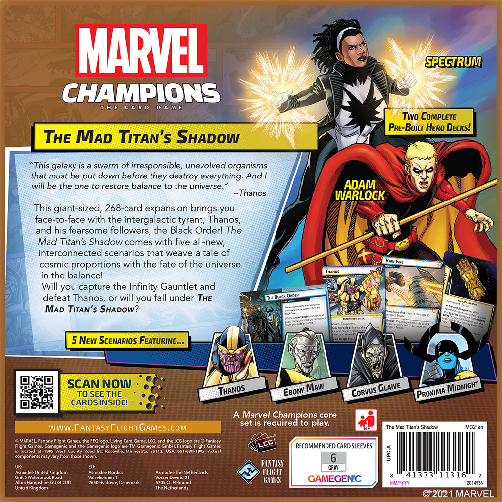 Marvel Champions LCG: The Mad Titan's Shadow