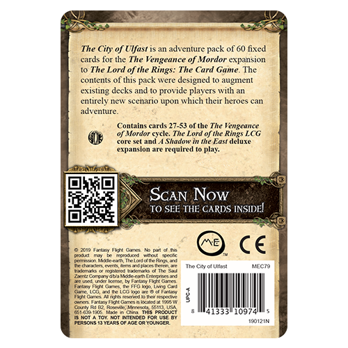Lord of the Rings LCG: The City of Ulfast Adventure Pack