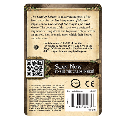 Lord of the Rings LCG: The Land of Sorrow