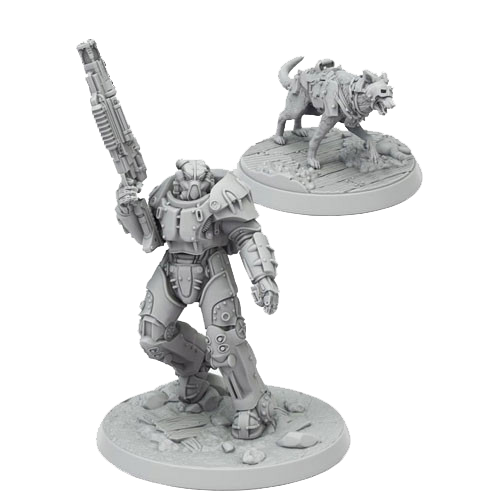 Fallout: Wasteland Warfare - X01 Survivor & Dogmeat