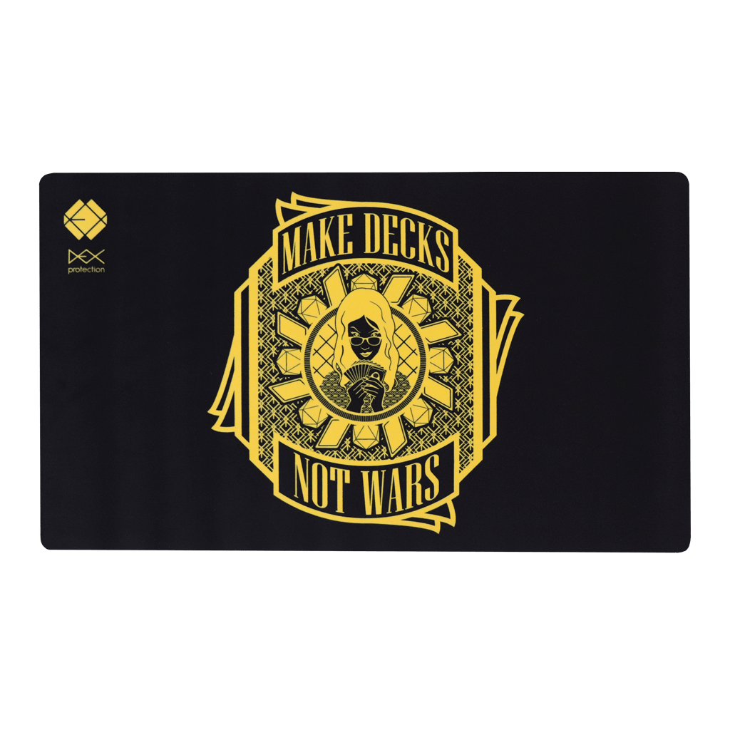 Dex Playmat - Black and Gold Dawn - Make Decks not War