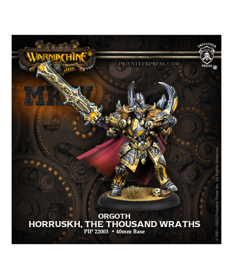 Warmachine: Orgoth Horruskh, Thousands Wraths Warcaster
