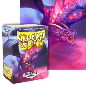 Dragon Shields: (100) Matte Purple