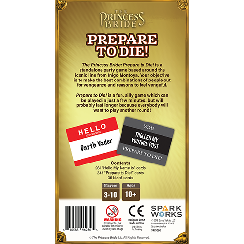 The Princess Bride: Prepare To Die