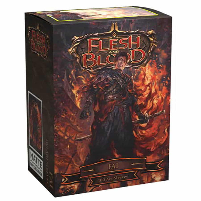 Dragon Shield Sleeves: Standard- Matte 'Flesh & Blood Fai' Art (100 ct.)