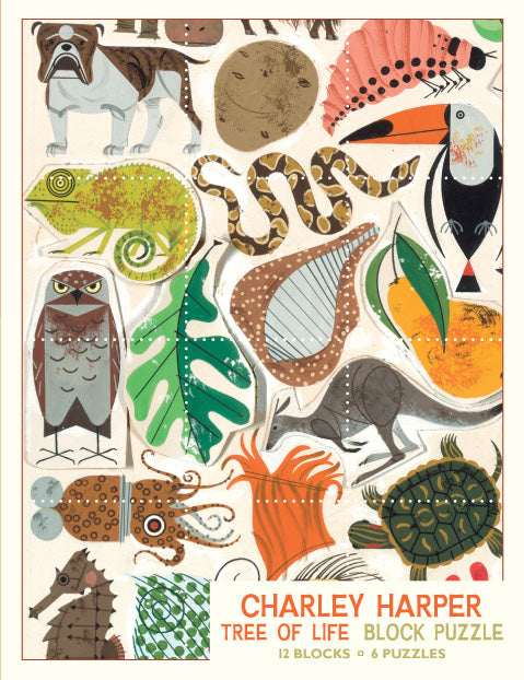 Pomegranate Block Puzzle: Charley Harper: Tree of Life Block Puzzle