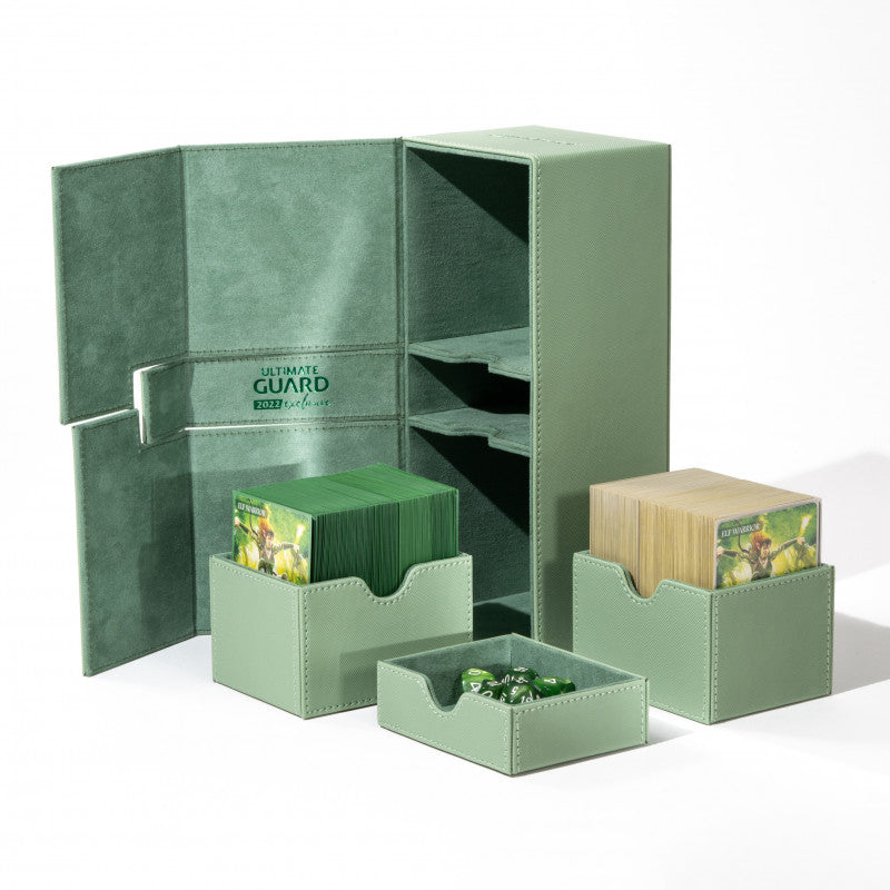 Ultimate Guard Deck Case Twin Flip N Tray 266+ Standard Xenoskin Pastell Green