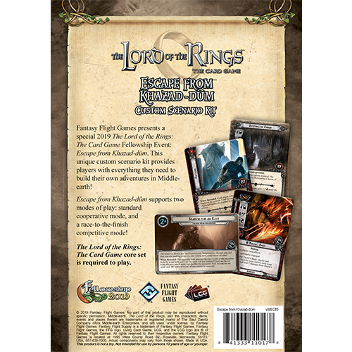 Lord of the Rings LCG: Escape from Khazad-Dum Custom Scenario Kit
