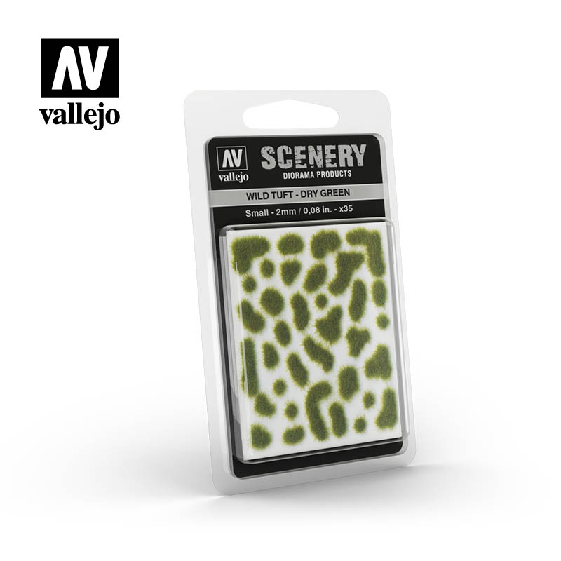 Vallejo Scenery: Wild Tuft - Dry Green (2mm)
