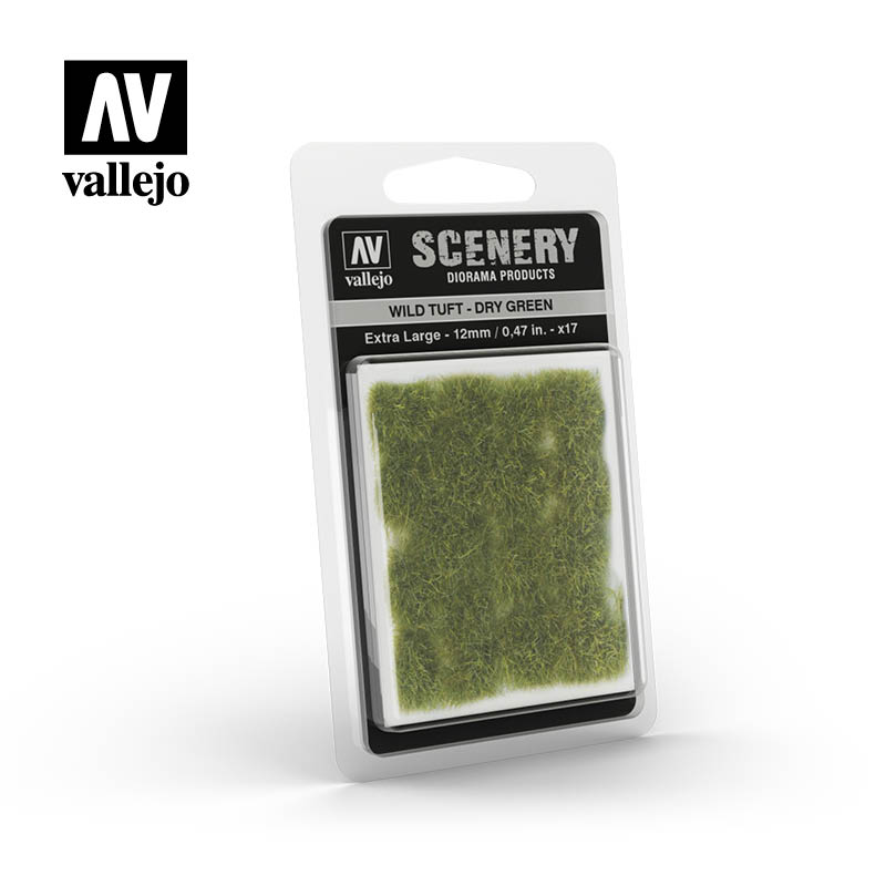 Vallejo Scenery: Wild Tuft - Dry Green (12mm)