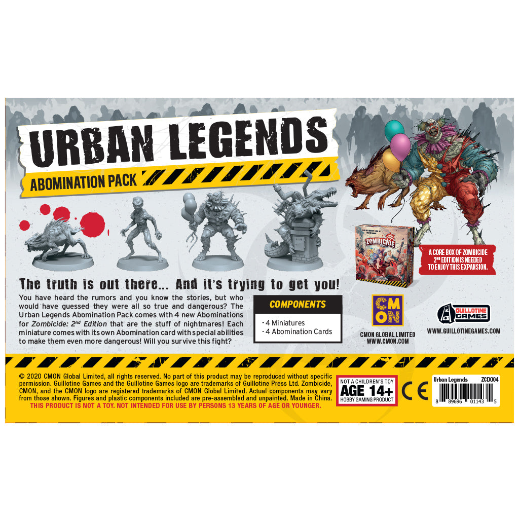 Zombicide: Urban Legends Abominations Pack