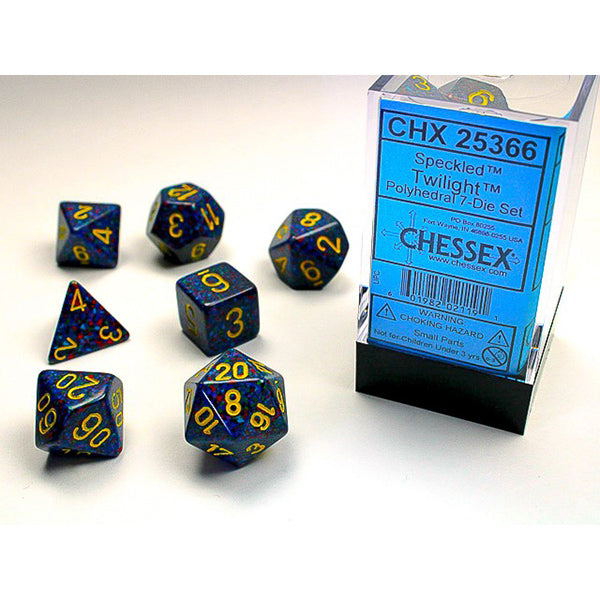 Chessex Dice: Speckled Poly Set (7) - Select Colors