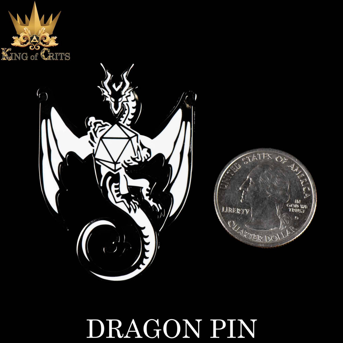 DND Dice - Dragon (Enamel Pin)