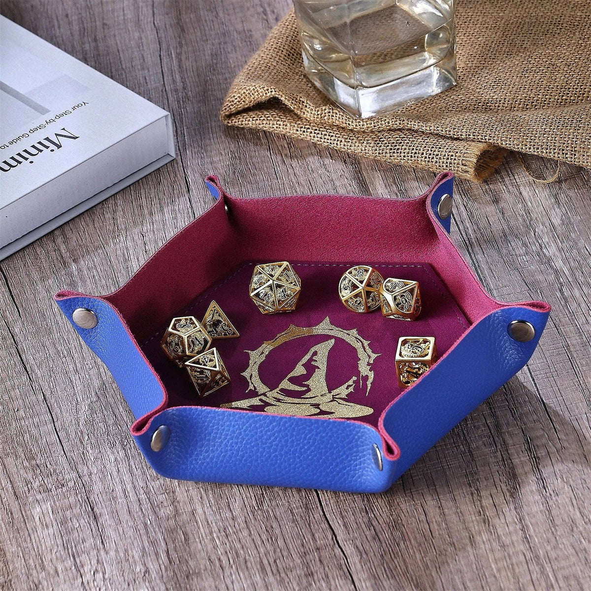 Hymgho Premium Dice - Table Armor Dice Tray - Wizard