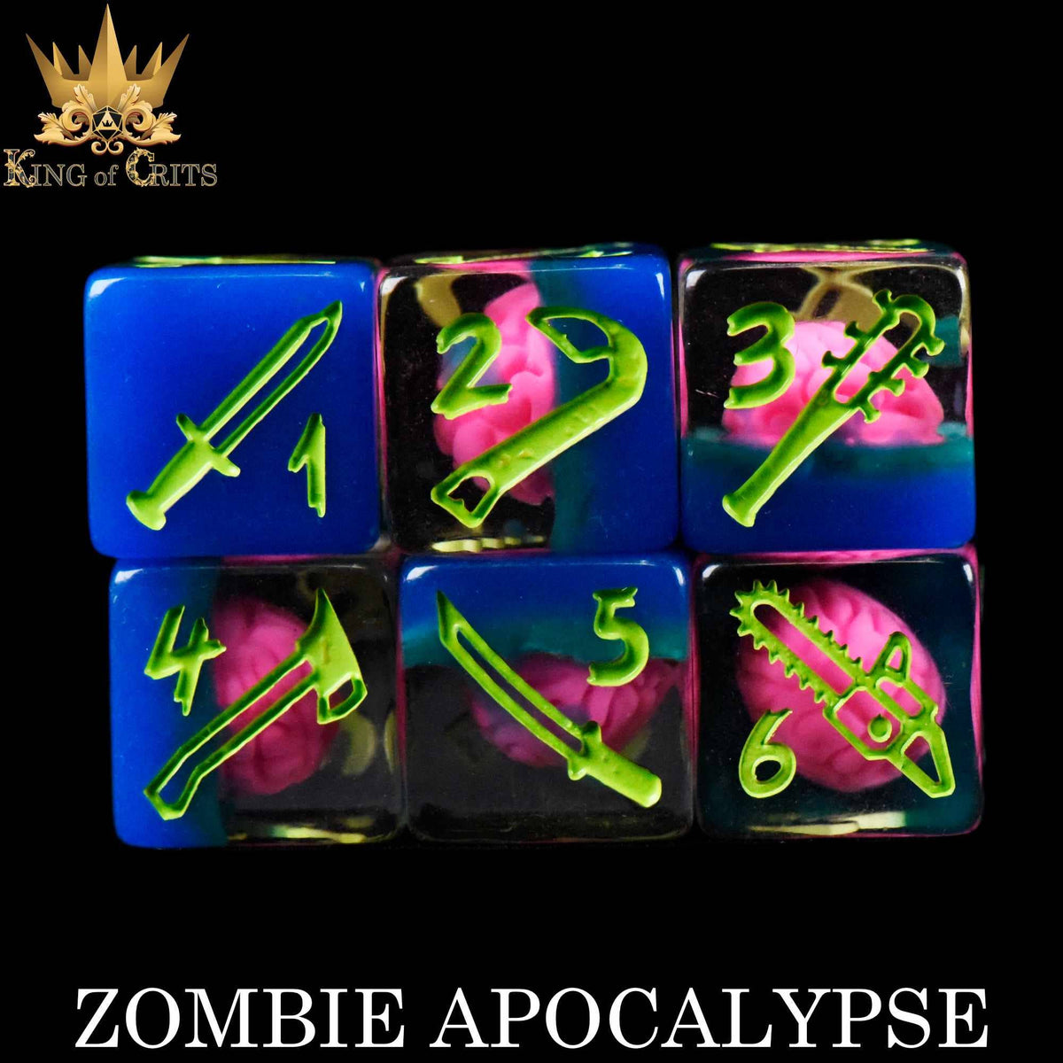 DND Dice- Zombie Apocalypse - 11 Dice Set