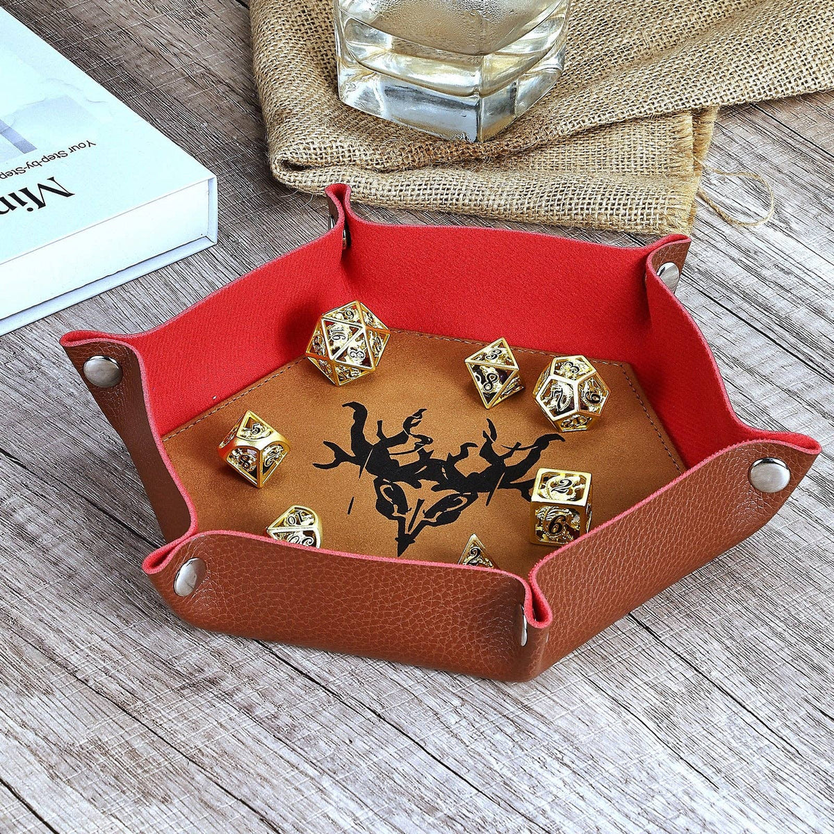 Hymgho Premium Dice - Table Armor Dice Tray - Druid