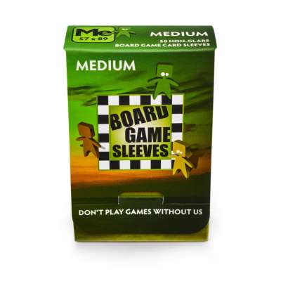 Card Sleeves: No Glare Medium Board Game Sleeves 57x89mm (50)