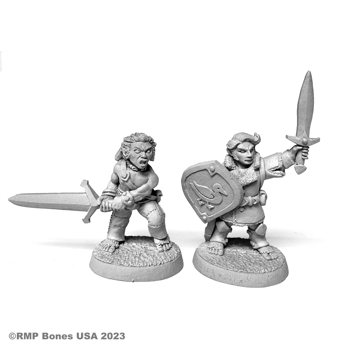 Dugeon Dwellers Bones: Halfling Fighter and Barbarian