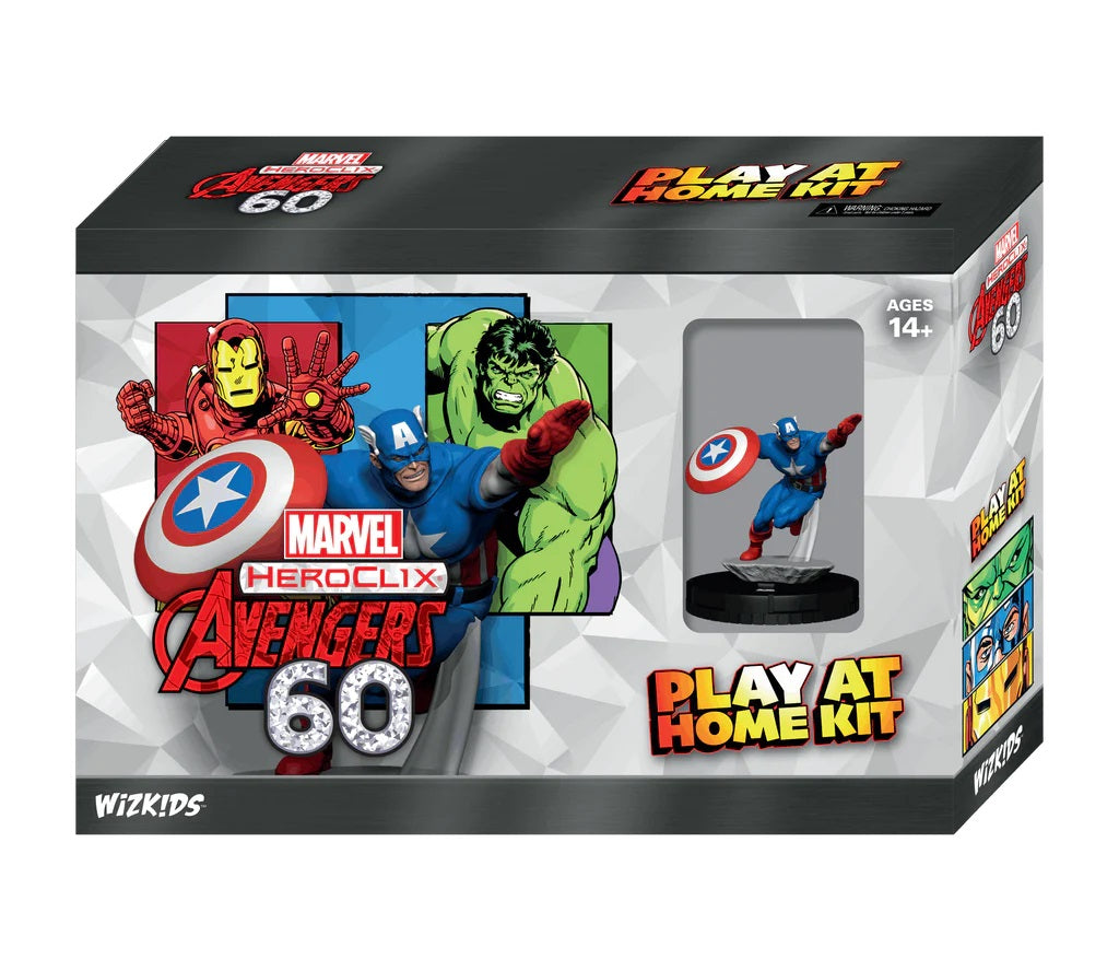 Marvel HeroClix: Avengers 60th Anniversary Play at Home Kit Captain America