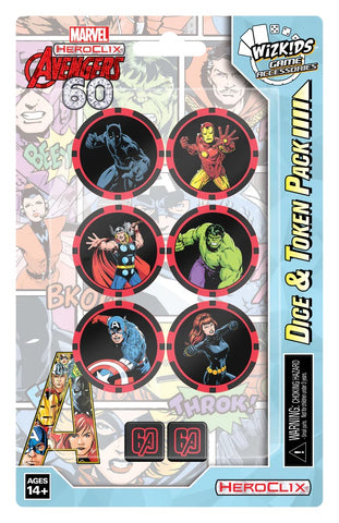 Marvel HeroClix: Avengers 60th Anniversary Dice & Token Pack