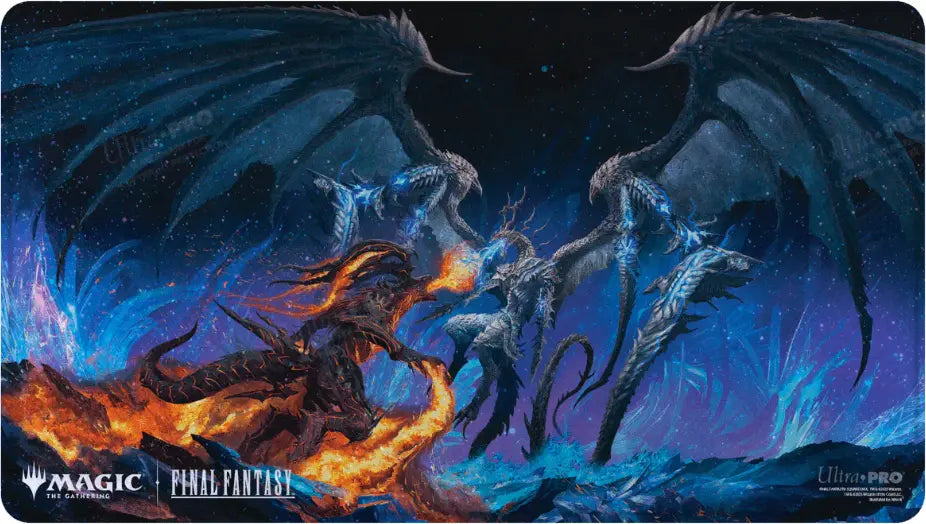 Ultra Pro: Magic The Gathering- FINAL FANTASY Bahamut and Ifrit Holofoil Playmat
