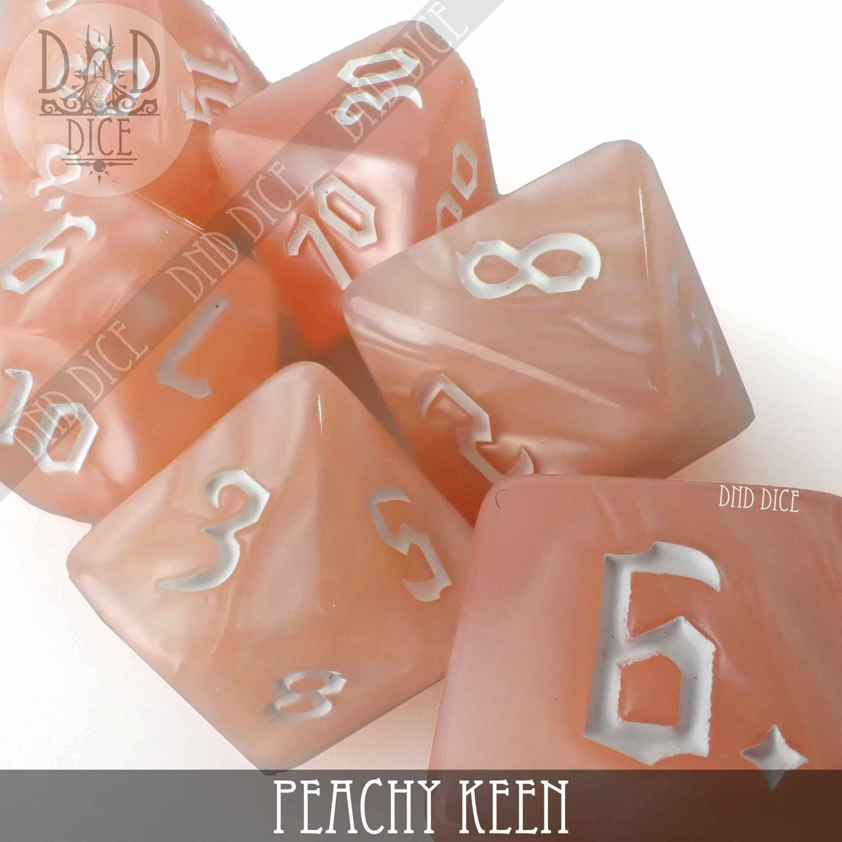 DND Dice - Peachy Keen