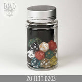 DND Dice - 20 Tiny D20's