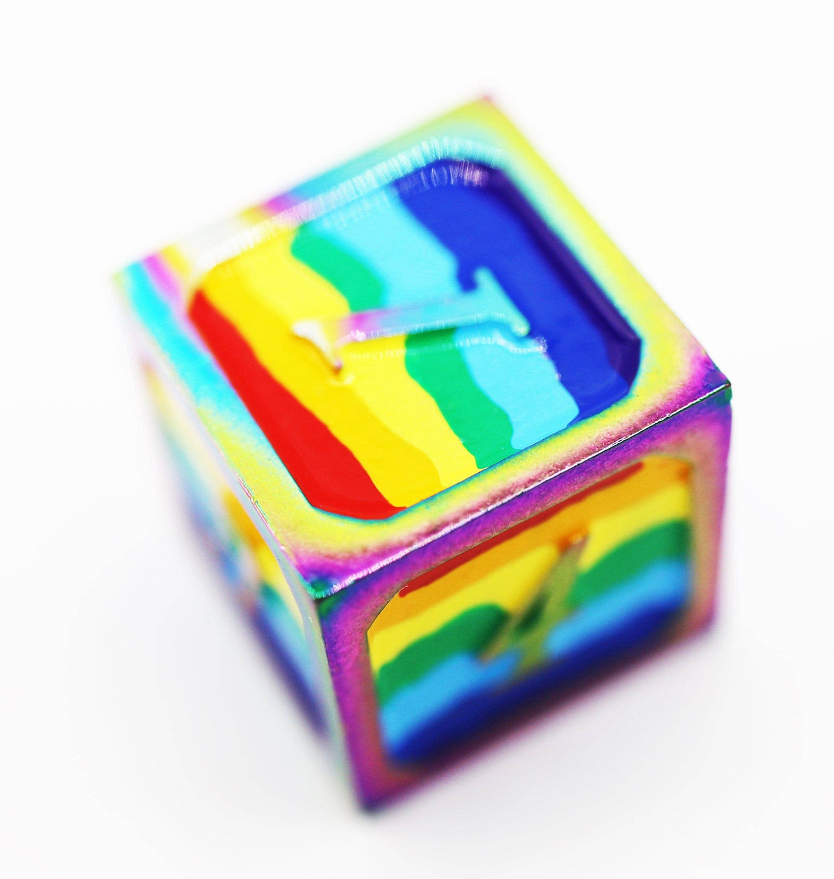 Foam Brain: Rainbow Pride Flag - Metal RPG Dice Set