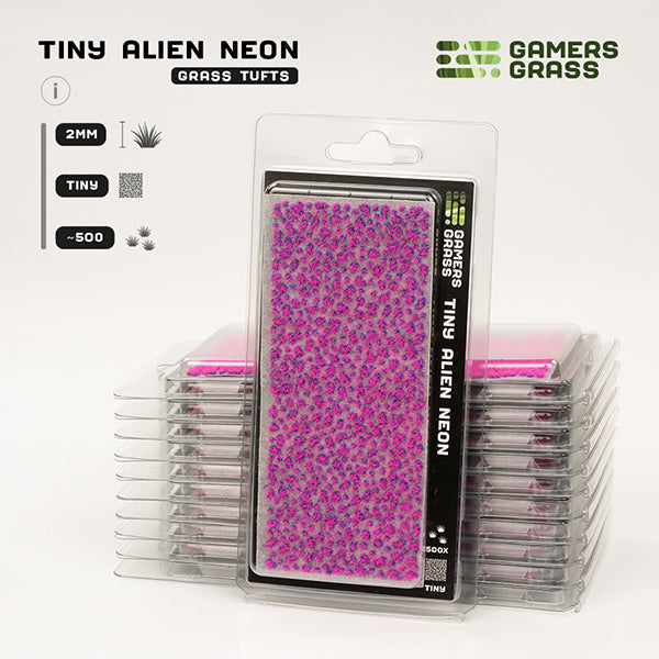 Gamers Grass Tufts:  Tiny Tufts- Alien Neon- Tiny