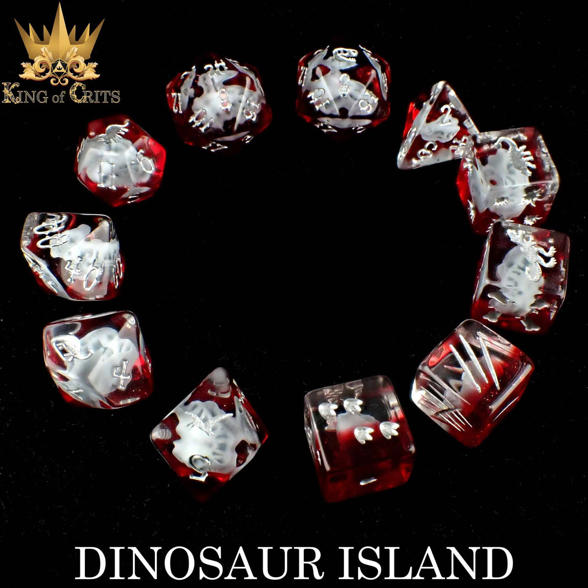 DND Dice - Dinosaur Island - 11 Dice Set