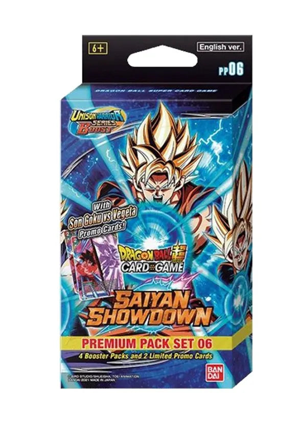 Dragon Ball Super TCG: Unison Warriors - Saiyan Showdown Premium Pack set 06