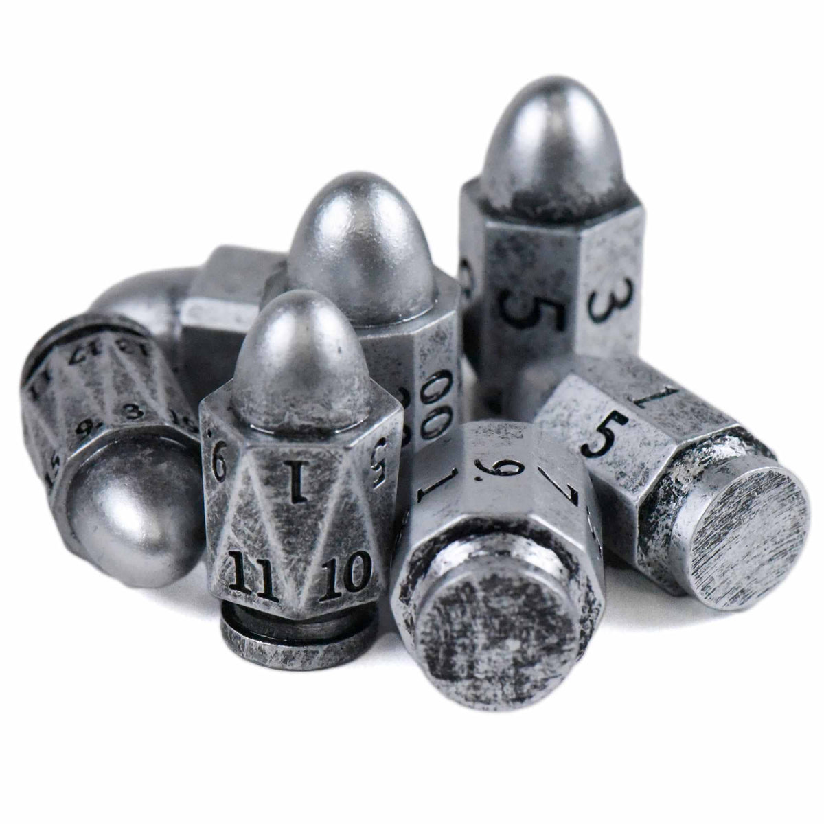 DND Dice - Silver Bullets