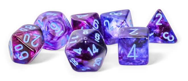 Chessex: Nebula: Mega-hedral Nocturnal/blue 7-Die Set