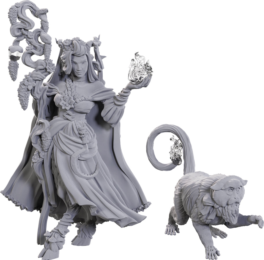 Critical Role Unpainted Miniatures: W23 Fearne Calloway & Mister