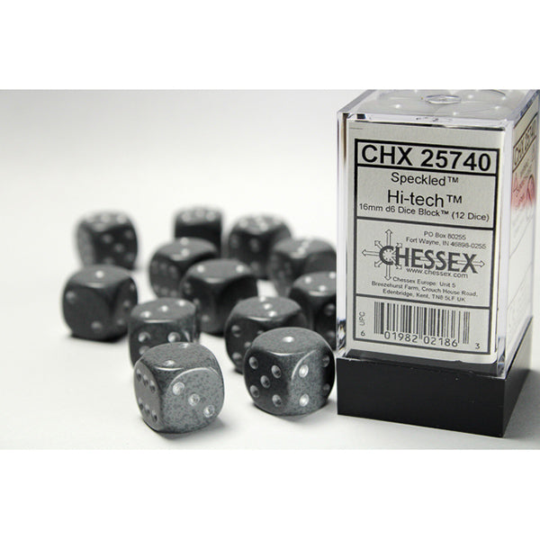 Chessex: 16mm 12d6 Speckled: Hi-Tech