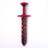 Hymgho Premium Dice - Rose Dagger Resin Dice Case - Red