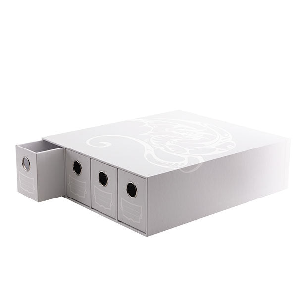 Dragon Shield Card Storage: Fortress- Horizontal- 4-Card Drawers- White (620+ per drawer)