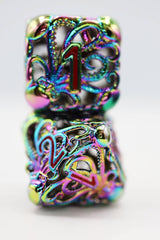 Foam Brain: Mind Eater: Mythic - Hollow Metal RPG Dice Set