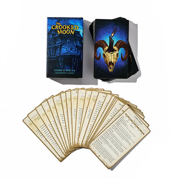 The Crooked Moon RPG: Items & Spells Reference Card Deck