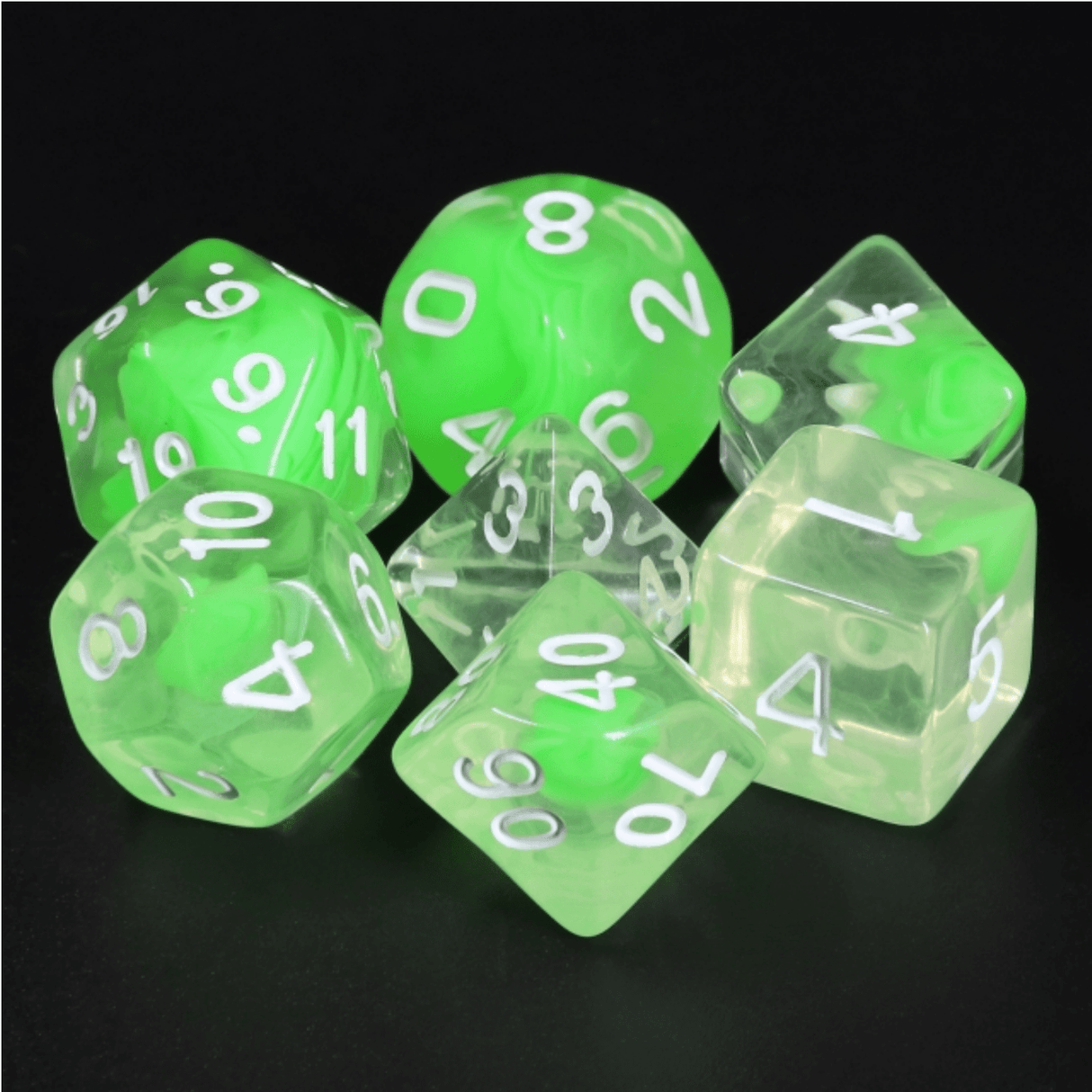 Foam Brain: Summer Limes RPG Dice Set
