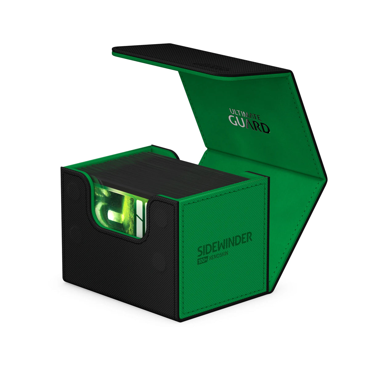 Ultimate Guard Deck Case Sidewinder Synergy 100+ Xenoskin Black/Green