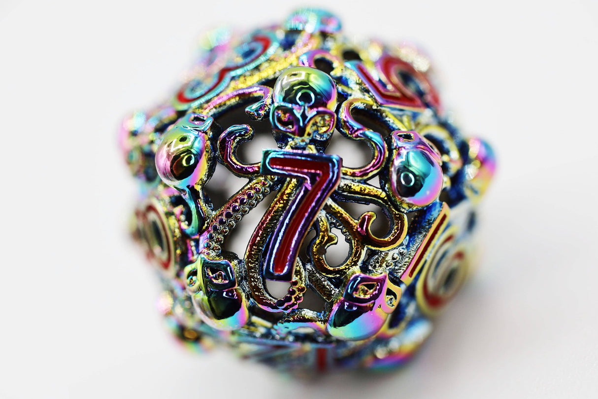 Foam Brain: Mind Eater: Mythic - Hollow Metal RPG Dice Set