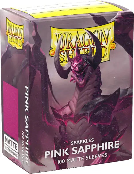 Dragon Shield: (100) Matte Sparkles Pink Sapphire