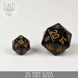 DND Dice - 20 Tiny D20's