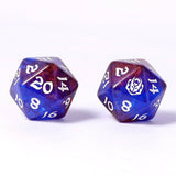Hymgho Premium Dice - Wyrmforged Rollers - Rounded Edge 8 Piece Polyhedral Dice se